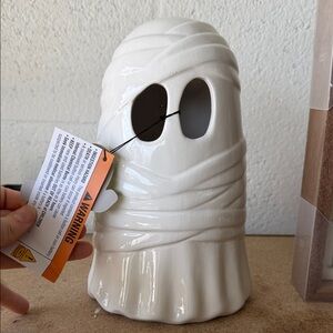 Marshalls White Mummy Candle Holder